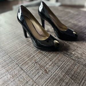 Nine West Francisco Platform Peeptoe Pumps